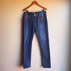 Skinny Patchwork Jeans